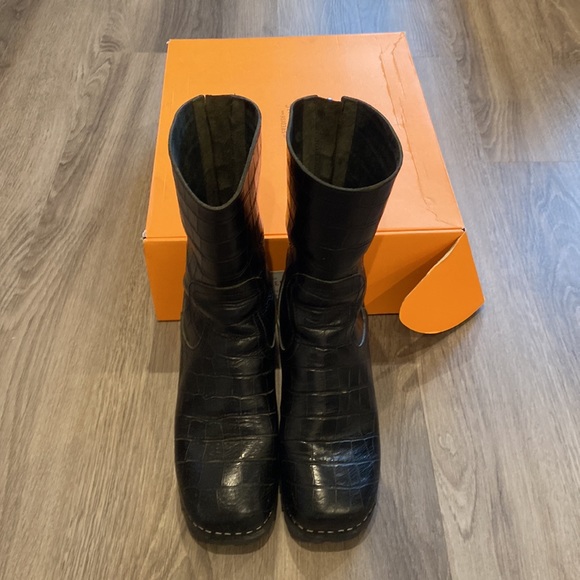 Swedish Hasbeens Black Platform Boots - Picture 10 of 10